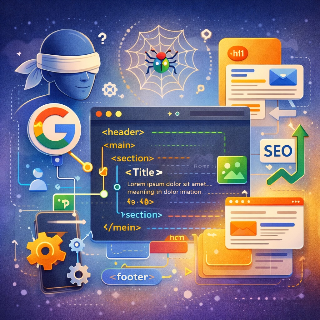 Accessibilité et SEO : pourquoi Google est aveugle et comment la sémantique HTML change tout