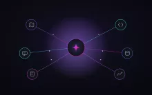 Illustration : Claude connecté aux systèmes d'une organisation via MCP, code et données